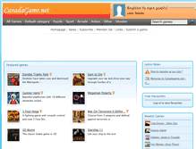 Tablet Screenshot of canadagame.net